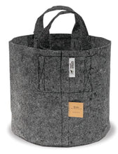 Load image into Gallery viewer, Grey Fabric Planter with Handles - 5 Pack