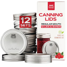 Load image into Gallery viewer, 12 Canning Lids & Bands
