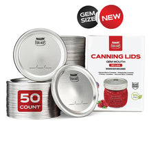 Load image into Gallery viewer, 50 Gem Size Canning Lids