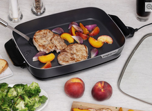 Load image into Gallery viewer, 16" Electric Slimline Skillet with Glass Cover