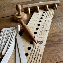 Load image into Gallery viewer, Garden Gift Set - American Hardwood Seed and Bed Ruler, Dibblers, Pot Tamper and Markers