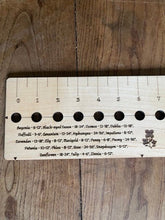 Load image into Gallery viewer, American Hardwood Seed and Bed Ruler - Made in US with American Lumber