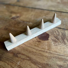 Load image into Gallery viewer, Wood Dibbler for Seed Trays & Beds- Line Seed Hole Maker