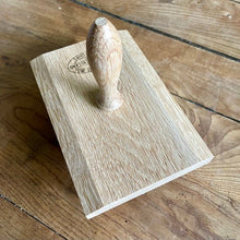 Load image into Gallery viewer, Wood Dibbler for Seed Trays & Beds- Multiple Seed Hole Maker