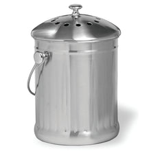 Load image into Gallery viewer, 1-GALLON STAINLESS STEEL COMPOST KEEPER
