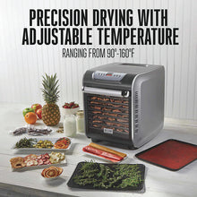 Load image into Gallery viewer, 10-Tray Digital Food Dehydrator With Oven-Style Door