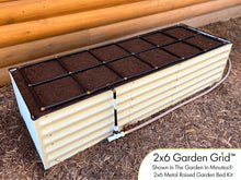 Load image into Gallery viewer, METAL RAISED GARDEN BED KITS WITH GARDEN GRIDS