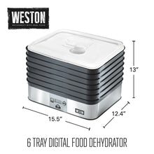Load image into Gallery viewer, 6-Tray Digital Food Dehydrator Plus