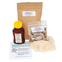 Load image into Gallery viewer, Elderberry Raw Honey Syrup & Book Set