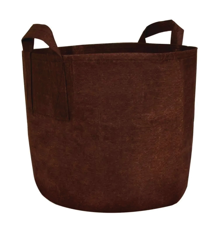 BROWN FABRIC PLANTER WITH HANDLES — 5 PACK