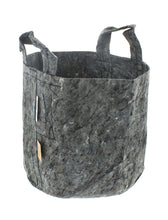 Load image into Gallery viewer, GREY FABRIC PLANTER WITH HANDLES — 5 PACK
