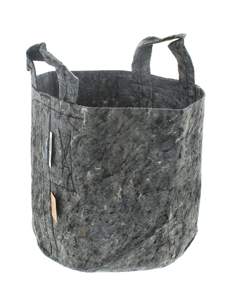 GREY FABRIC PLANTER WITH HANDLES — 5 PACK