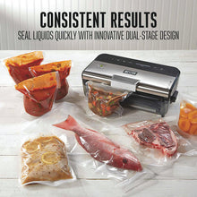 Load image into Gallery viewer, 2-IN-1 LIQUID AND DRY VACUUM SEALER WITH DATE CODER STAMP
