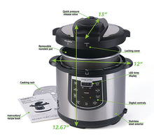 Load image into Gallery viewer, 6-QUART ELECTRIC PRESSURE COOKER PLUS
