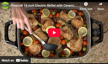 Load image into Gallery viewer, 16" Electric Ceramic Skillet
