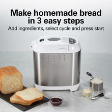 Load image into Gallery viewer, ARTISAN DOUGH &amp; BREAD MAKER, WHITE &amp; STAINLESS
