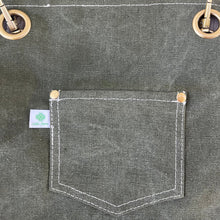 Load image into Gallery viewer, Gardening Apron — Waxed Canvas Apron with Pockets
