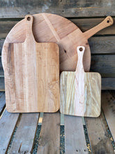 Load image into Gallery viewer, Best Charcuterie Board — Vintage Style Round Maple French Breadboard
