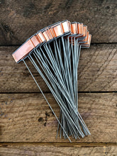 Load image into Gallery viewer, Copper Plant Tags - Garden Markers Set
