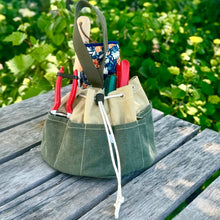 Load image into Gallery viewer, Garden Bucket Bag — Heavy Waxed Canvas
