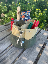 Load image into Gallery viewer, Garden Bucket Bag — Heavy Waxed Canvas
