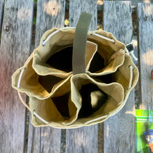 Load image into Gallery viewer, Garden Bucket Bag — Heavy Waxed Canvas
