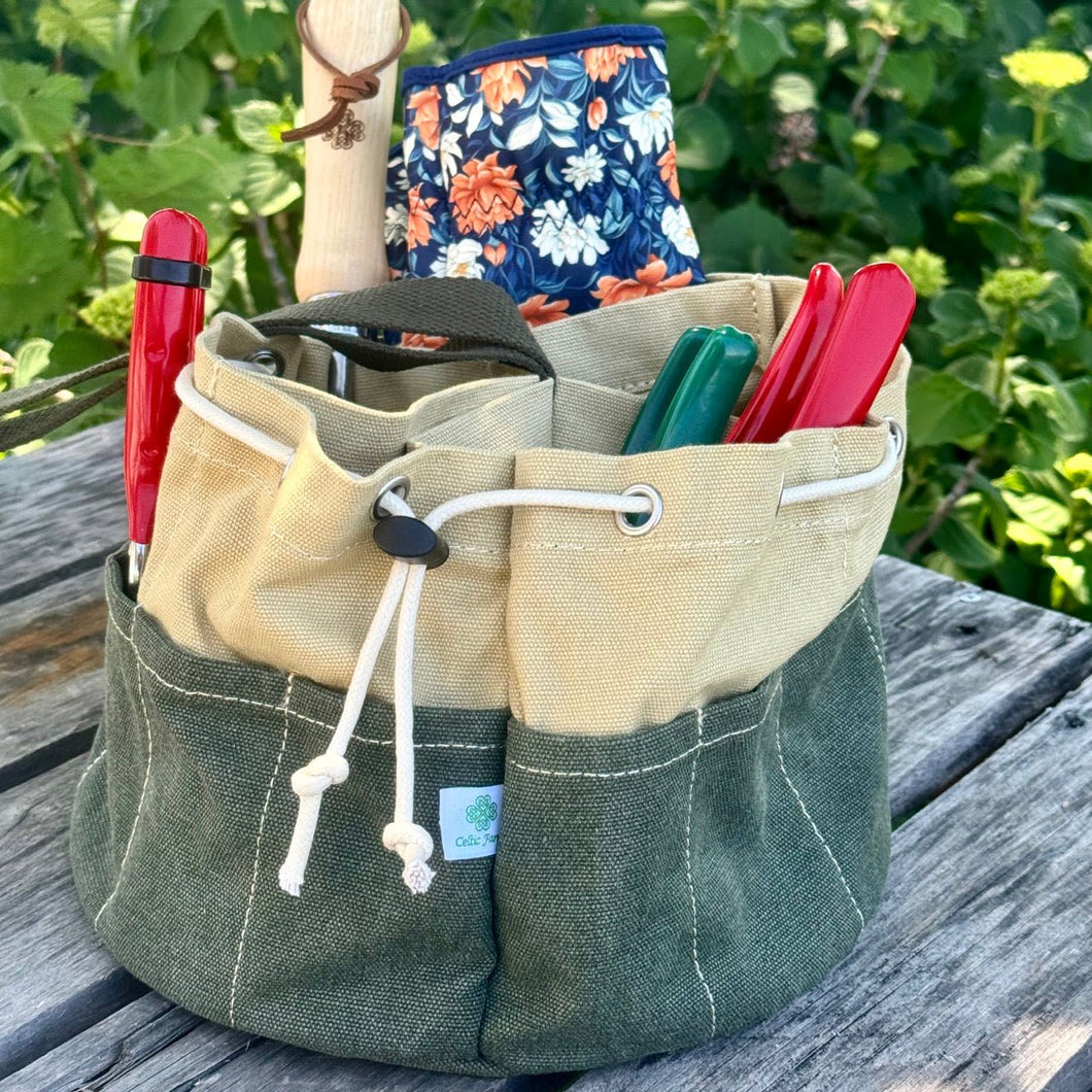 Garden Bucket Bag — Heavy Waxed Canvas