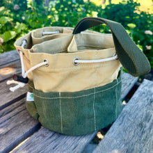 Load image into Gallery viewer, Garden Bucket Bag — Heavy Waxed Canvas
