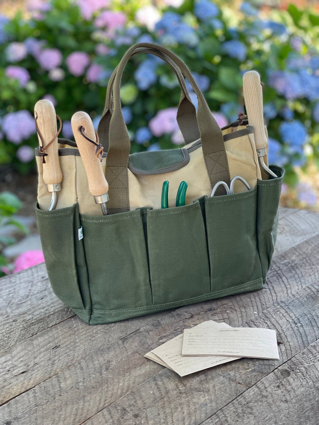 Garden Tool Bag — Heavy Waxed Canvas