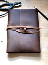 Load image into Gallery viewer, Leather Garden Journal and Diary — A Notebook for Garden Thoughts, Planning and Design
