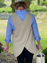 Load image into Gallery viewer, Linen Apron — French Style Crossback
