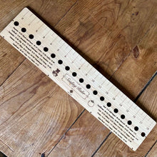 Load image into Gallery viewer, Maple Seed and Bed Ruler — Made in US with American Maple
