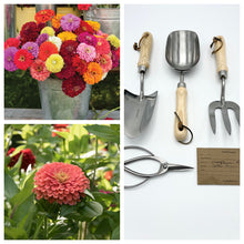 Load image into Gallery viewer, Zany for Zinnias — Our Grow Kit Gift Box with Zinnias
