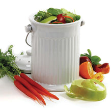 Load image into Gallery viewer, 1-GALLON CERAMIC COMPOST KEEPER
