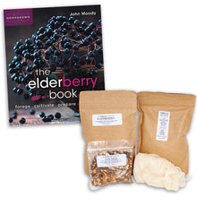 Load image into Gallery viewer, ELDERBERRY ORGANIC SUGAR SYRUP &amp; BOOK SET
