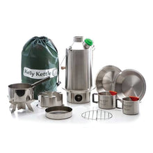Load image into Gallery viewer, KELLY KETTLE® ULTIMATE BASE CAMP KIT - STAINLESS STEEL CAMP KETTLE

