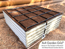 Load image into Gallery viewer, METAL RAISED GARDEN BED KITS WITH GARDEN GRIDS

