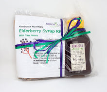 Load image into Gallery viewer, ELDERBERRY SYRUP KIT WITH RAW HONEY
